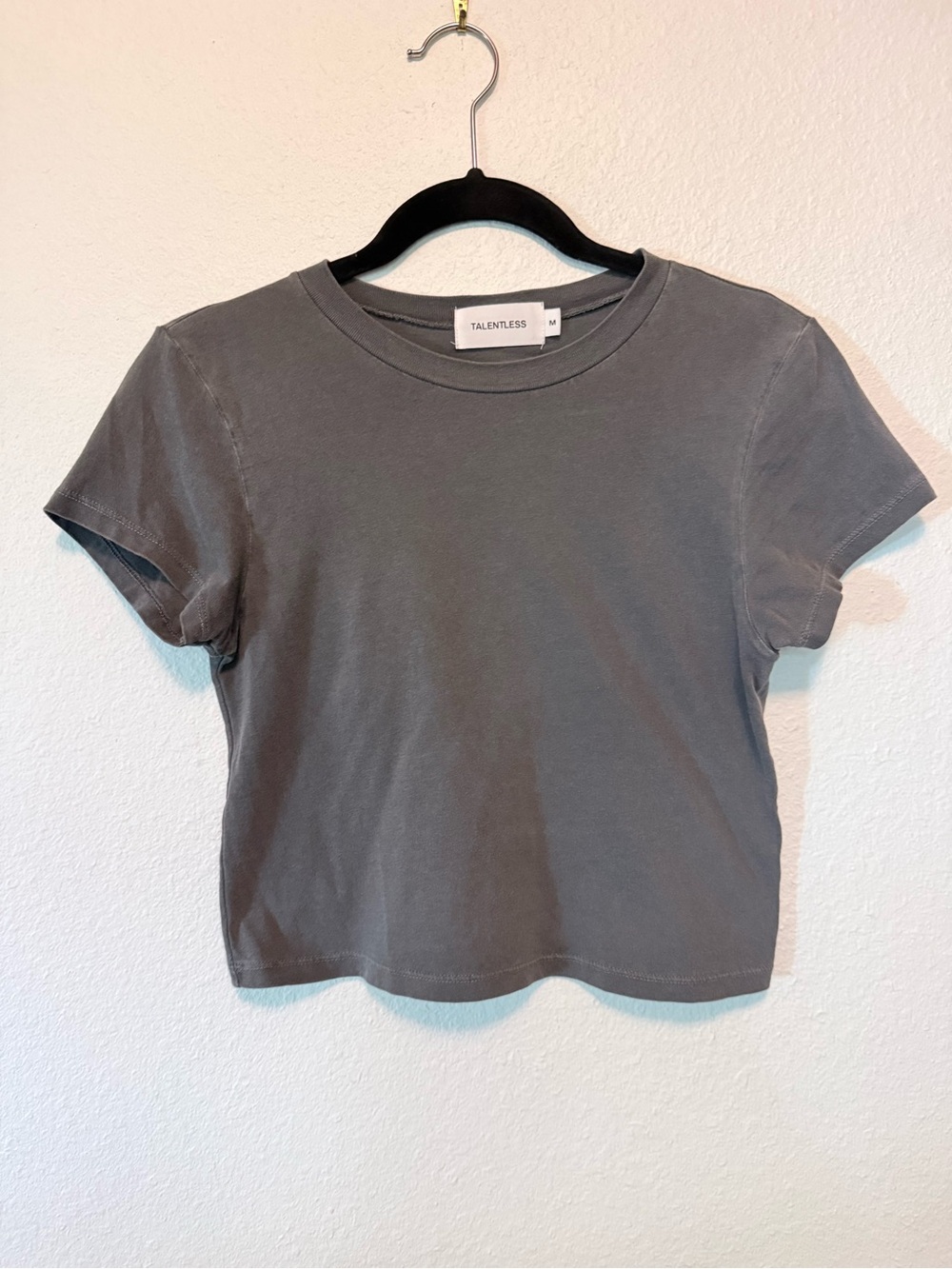 Talentless Steel Grey Tee. Medium